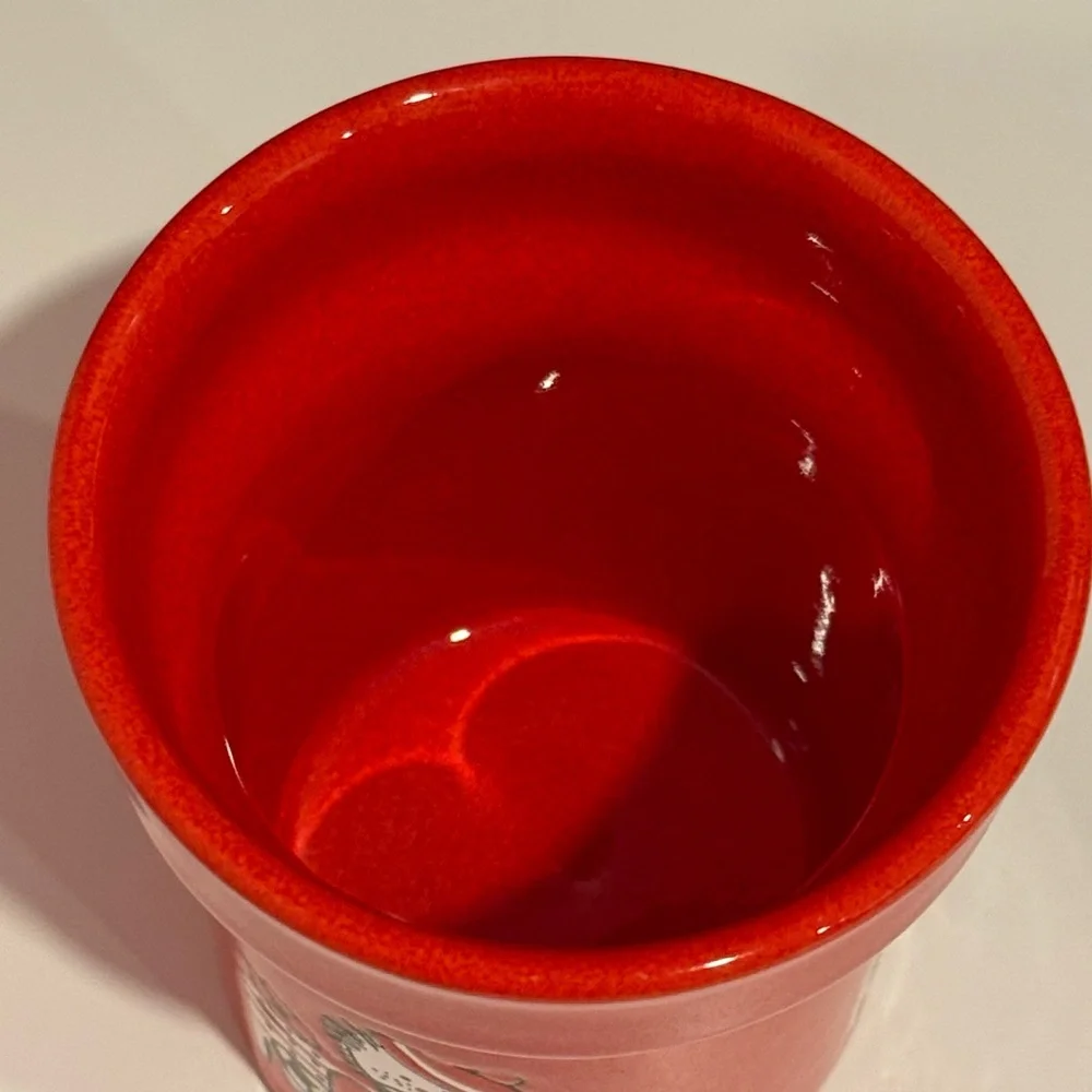 WAECHTERSBACH Red Cup with Soccer Player on a Bench